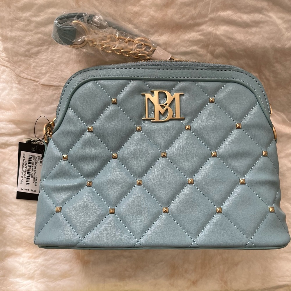 SOLD…………Quilted Blue Crossbody Bag